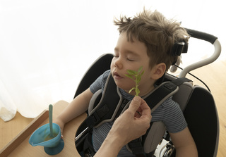 three year old sebastian doerfel, suffering from a life-shortening chronic illness, Leben-pur Foundation